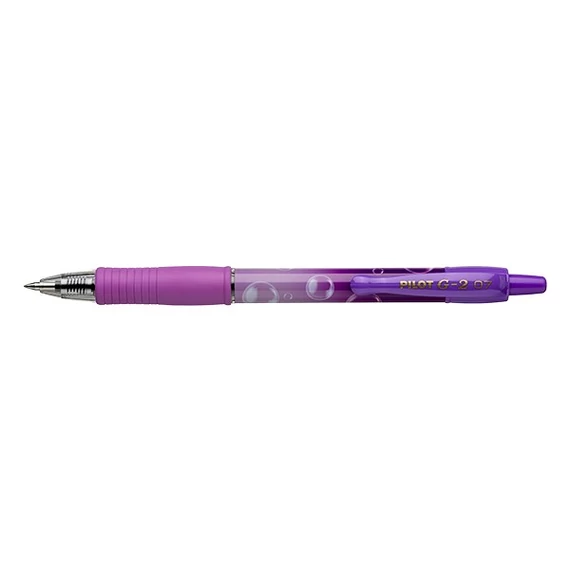 Zseléstoll PILOT G2 Bubble 0,7 lila test kék írásszín