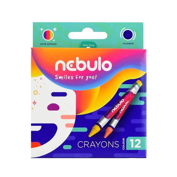 Zsírkréta, 12 darabos, NEBULO