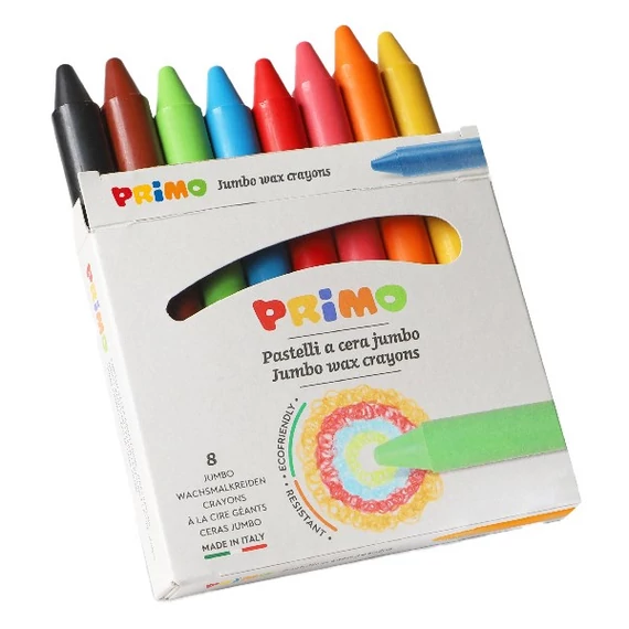 Zsírktréta PRIMO jumbo kerek hegyezett 8 darabos