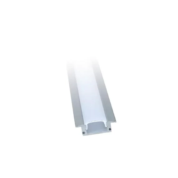 Alu Profil LED szalaghoz CC031 PVC borítással (2méter/db)
