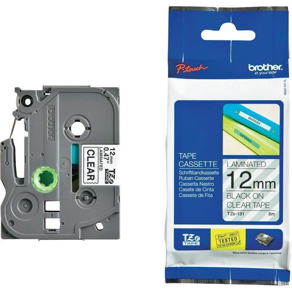 Feliratozógép szalag, 12 mm x 8 m, BROTHER, 