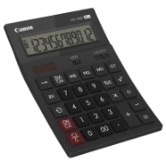 Számológép, asztali, 12 számjegy, környezetbarát, CANON "AS-1200"