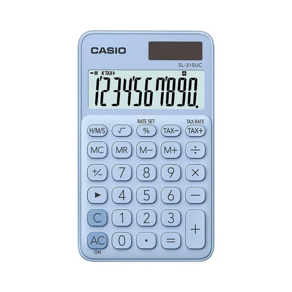 Zsebszámológép, 10 számjegy, CASIO 