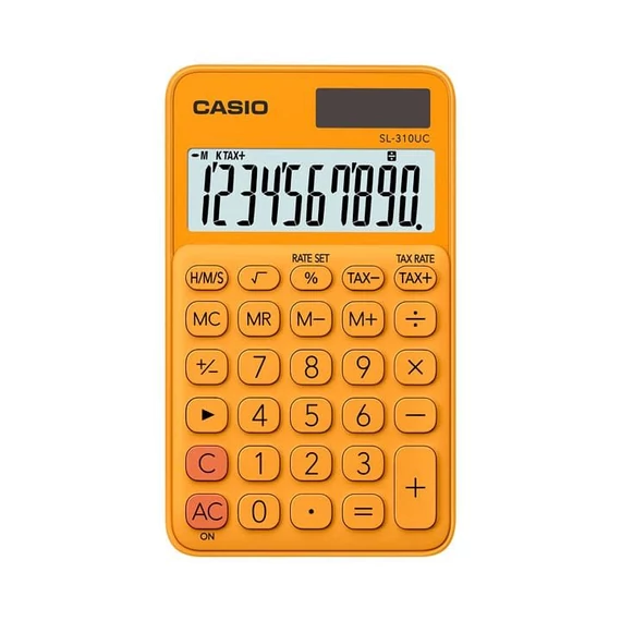 Zsebszámológép, 10 számjegy, CASIO 