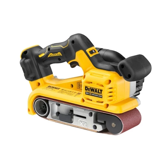DEWALT Szalagcsiszoló, 18V XR, kefe, akku és töltő nélkül
