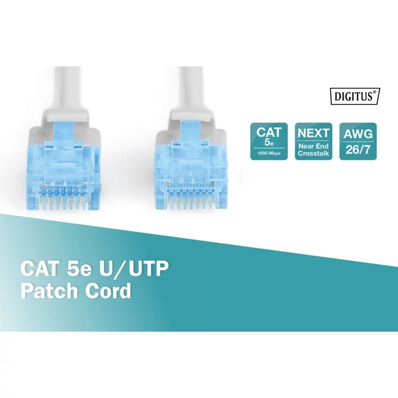 Digitus CAT 5e U-UTP patch cord, PVC