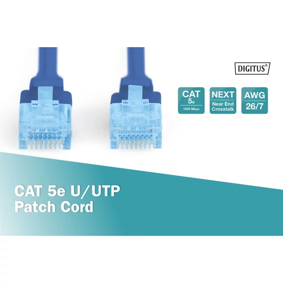 Digitus CAT5e U-UTP Patch Cable 7m Blue