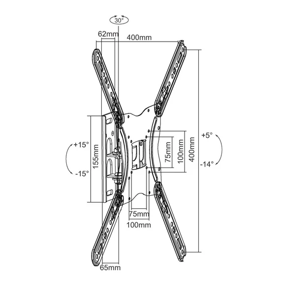Equip TV Fali konzol - 650405 (23