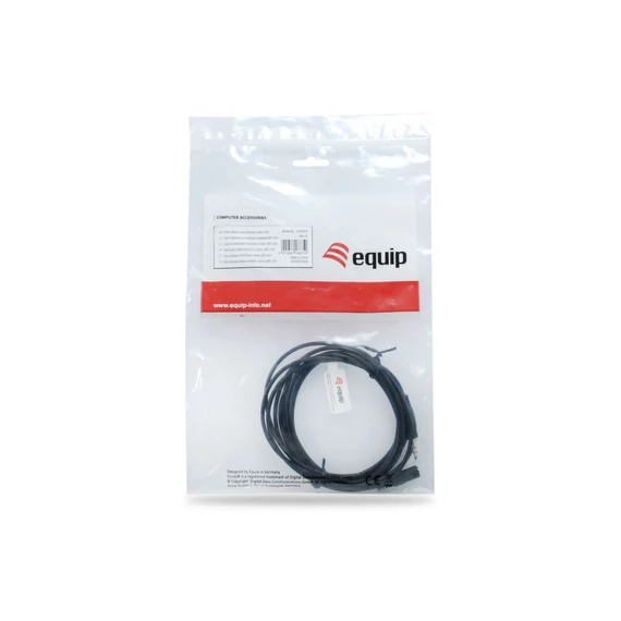 Audio hosszabbítókábel, 3,5 mm jack, 2,5 m, EQUIP