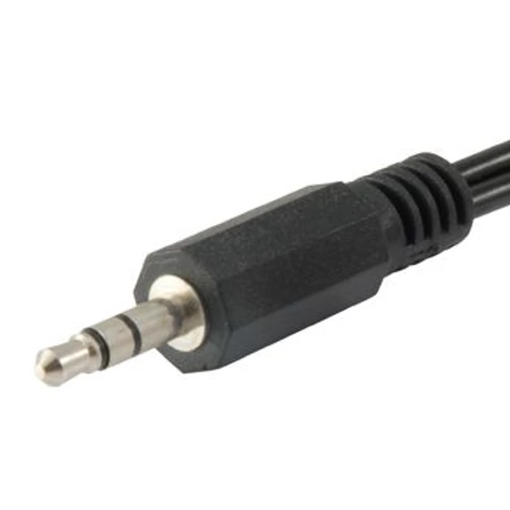 Audio kábel, 3,5 mm jack-2xRCA, 2,5 m, EQUIP