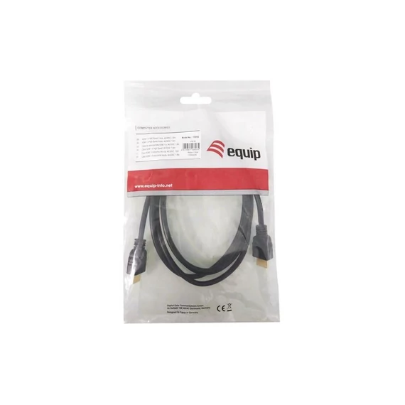 HDMI 1.4 kábel, aranyozott, 10 m, EQUIP
