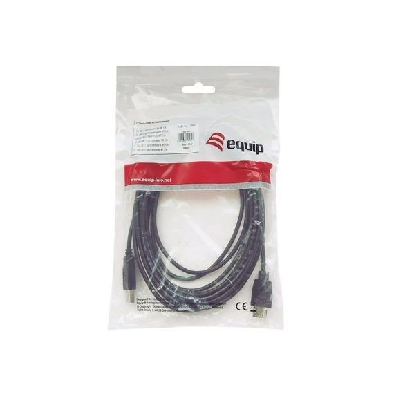 USB 2.0 nyomtatókábel, USB-A/USB-B, 3 m, EQUIP