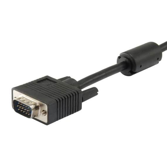 VGA monitor kábel, ferrit gyűrűvel, 5 m, EQUIP