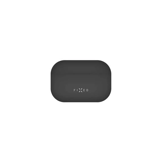 FIXED Silky szilikon tok Apple Airpods Pro fülhallgatóhoz, fekete
