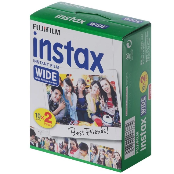 Fujifilm Instax WIDE 210, 300-hoz fényes (10x2/doboz) 20 db képre film