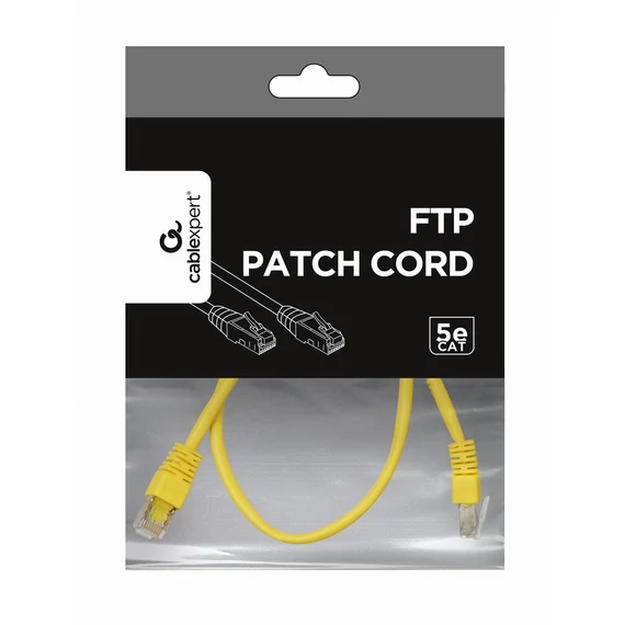 Gembird CAT5e F-UTP Patch Cable 1m Yellow