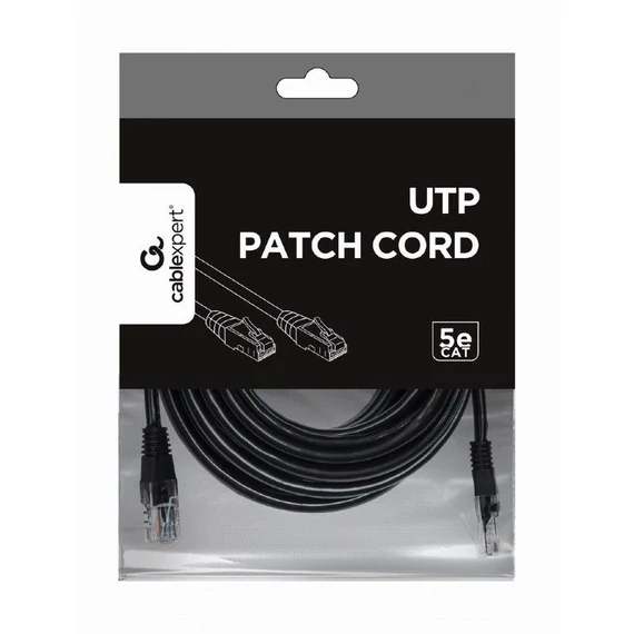 Gembird CAT5e U-UTP Patch Cable 5m Black