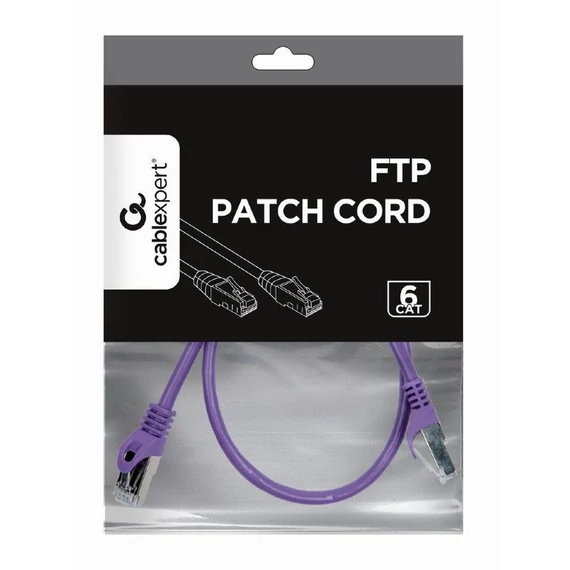 Gembird CAT6 F-UTP Patch Cable 0,5m Purple