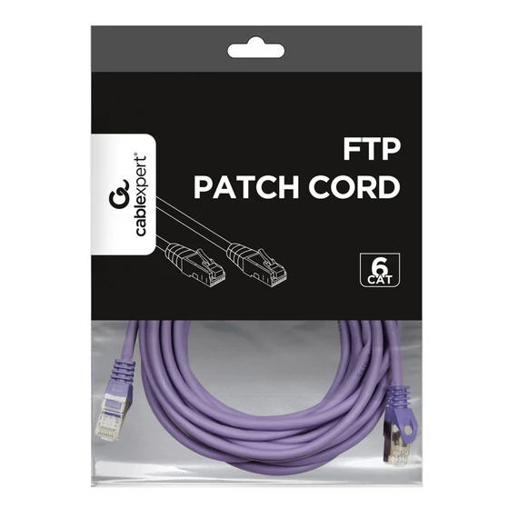Gembird CAT6 F-UTP Patch Cable 5m Purple