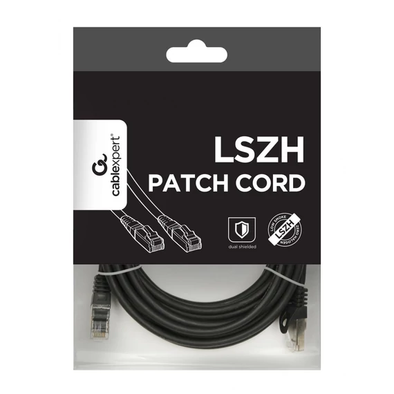 Gembird CAT6A S-FTP Patch Cable 5m Black