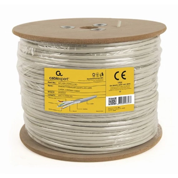 Gembird CAT6A SSTP Installation Cable 305m Grey