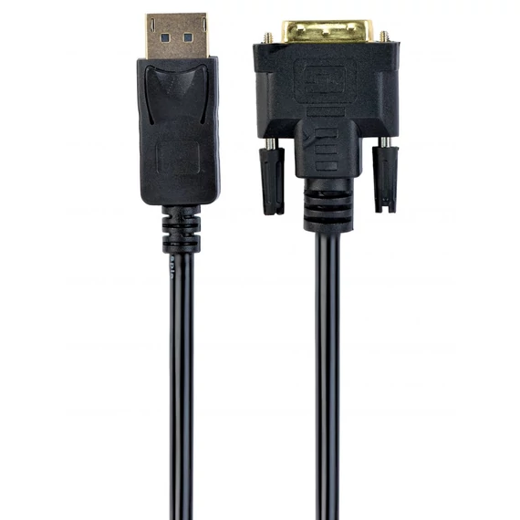 Gembird CC-DPM-DVIM-3M DisplayPort to DVI-D (Dual Link) (24+1) adapter cable 3m Black
