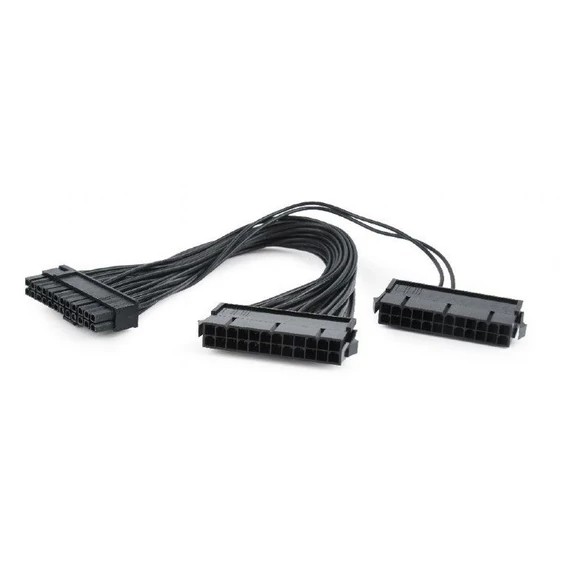 Gembird CC-PSU24-01 Dual 24-pin internal PC power extension cable 0,3m Black