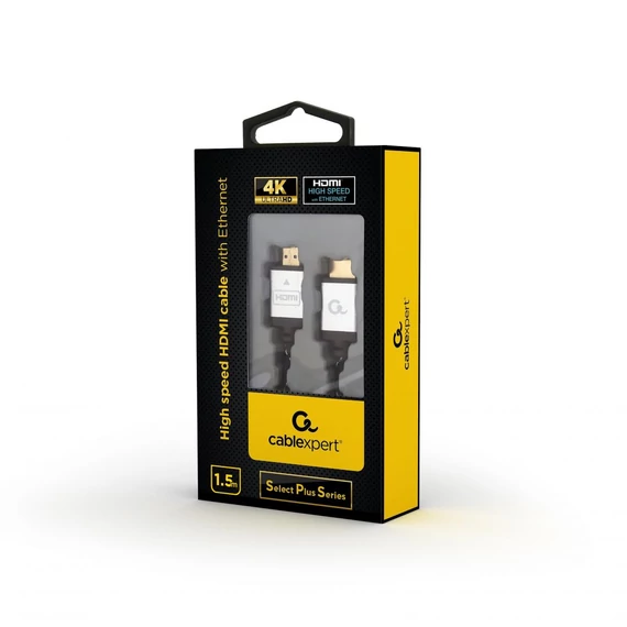 Gembird CCB-HDMIL-1.5M High speed HDMI with Ethernet Select Plus Series cable 1,5m Black