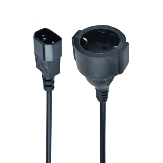 Gembird Tápkábel - PC-SFC14M-01 (Szünetmentes tápkábel adapter , IEC-320-C14, fekete)