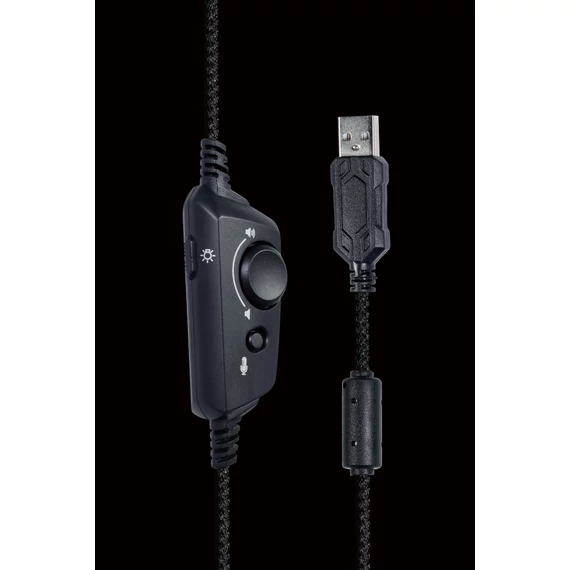 Gembird USB 7.1 Surround Gaming Headset with RGB Black