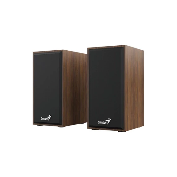 Hangszóró, 2.0, 6W, USB táp, fa burkolat, GENIUS 