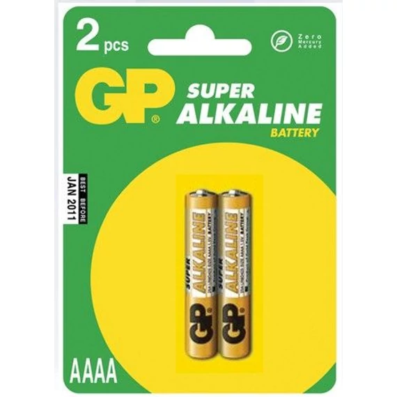 GP Super alkáli AAAA (25A, LR61, LR8, MN2500) szuper mikro ceruza elem 2db/bliszter
