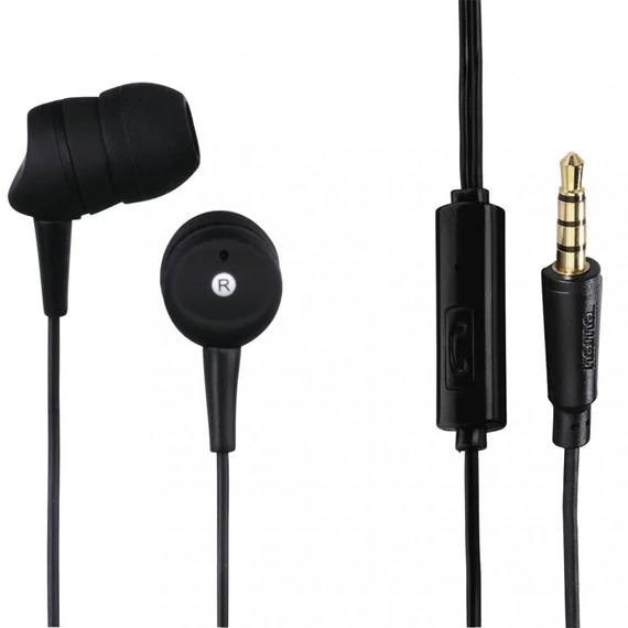 Hama "Basic4Phone" In-Ear fekete fülhallgató