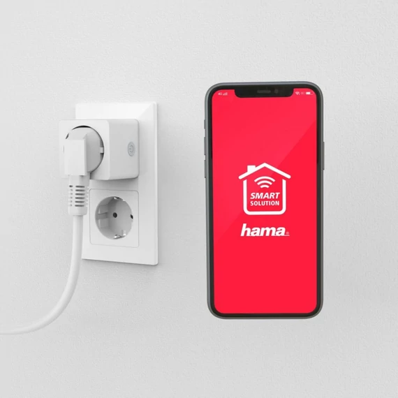 Hama Okos Wifi Mini Konnektor Fogyasztásmérővel
