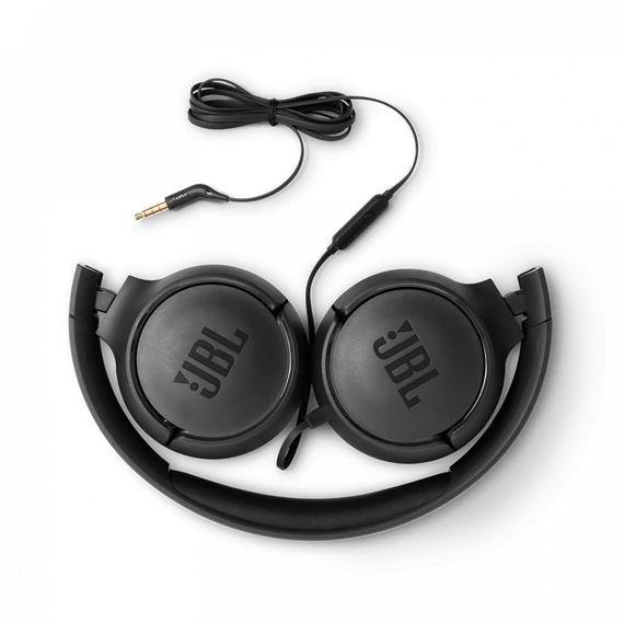 JBL T500BLK mikrofonos fekete fejhallgató