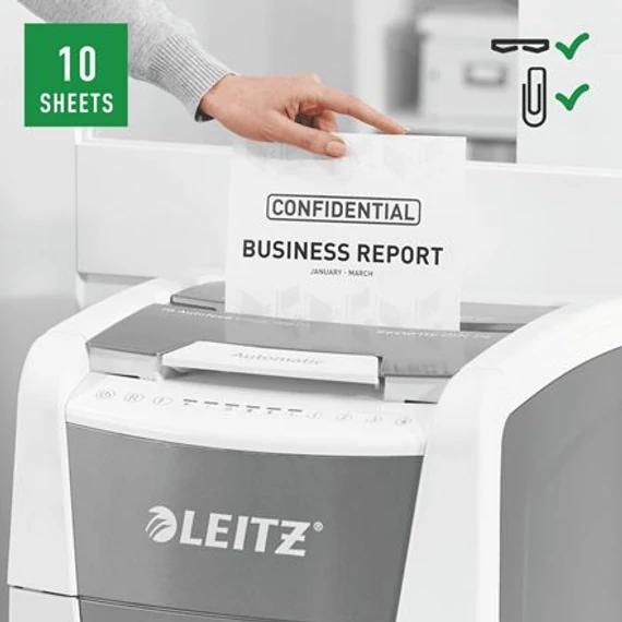Iratmegsemmisítő, konfetti, 300 lap, LEITZ 