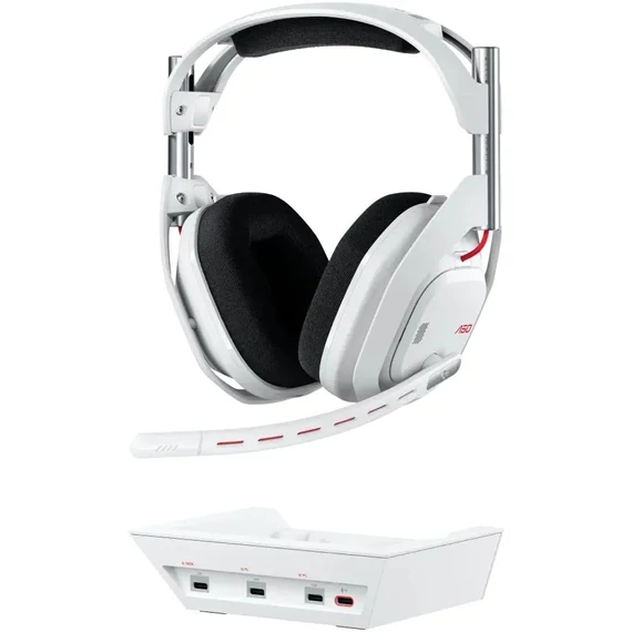 Logitech A50 Gen 5 vezeték nélküli fehér headset + bázisállomás fehér