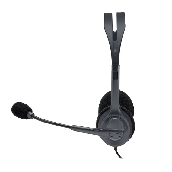 Fejhallgató, mikrofonnal, vezetékes, LOGITECH 