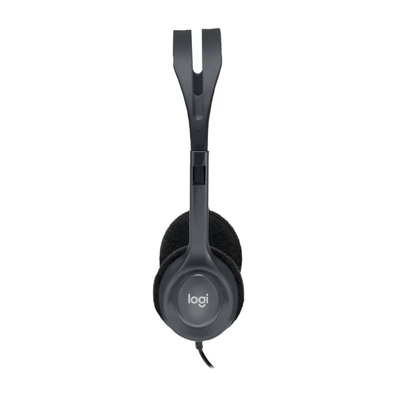 Fejhallgató, mikrofonnal, vezetékes, LOGITECH 
