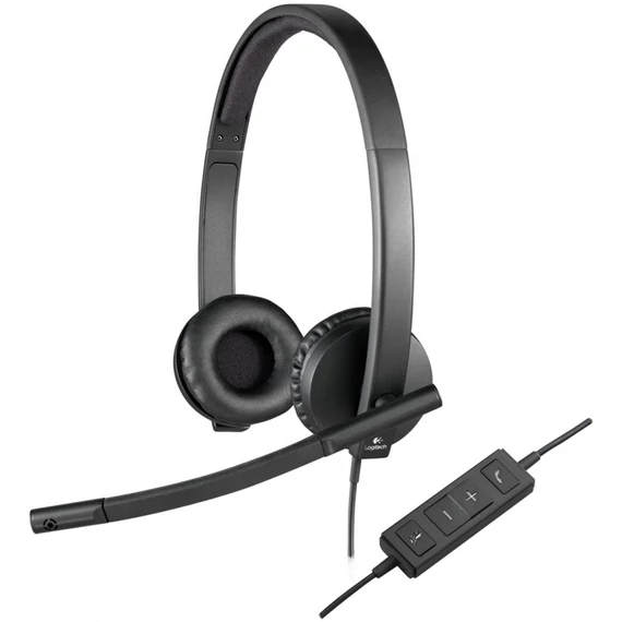 Logitech H570e USB fekete headset