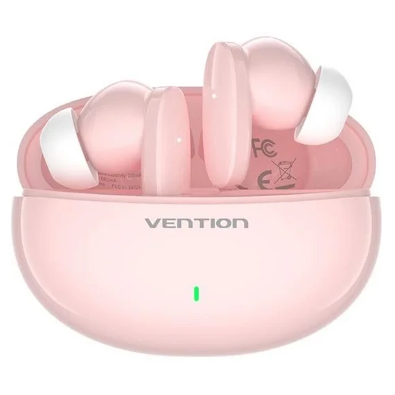 FÜLHALLGATÓ SPORT (TWS,USB-C,Mic Wifi headset,Pink), Vention