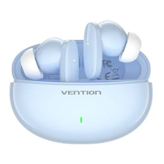 FÜLHALLGATÓ SPORT (TWS,USB-C,Mic Wifi headset,kék), Vention