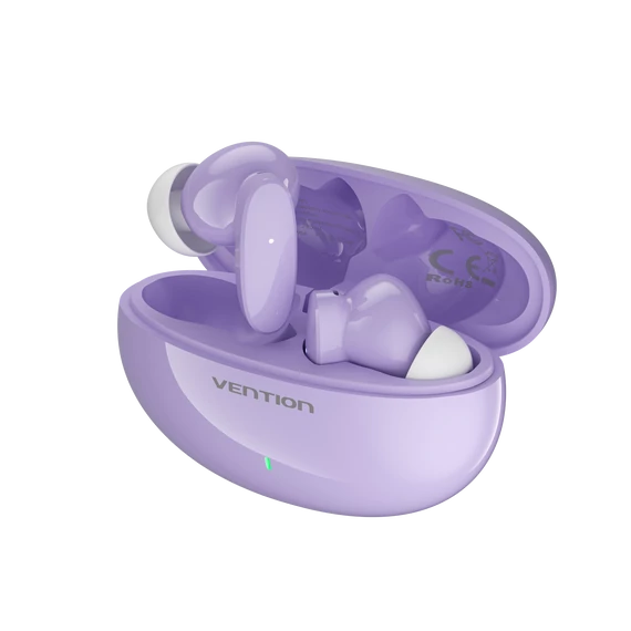 FÜLHALLGATÓ SPORT (TWS,USB-C,Mic Wifi headset,lila), Vention