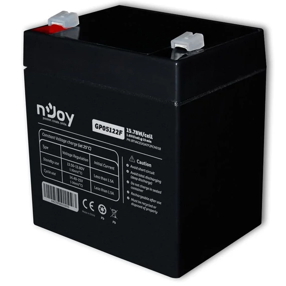 Njoy 12V/5Ah akkumulátor GP05122F