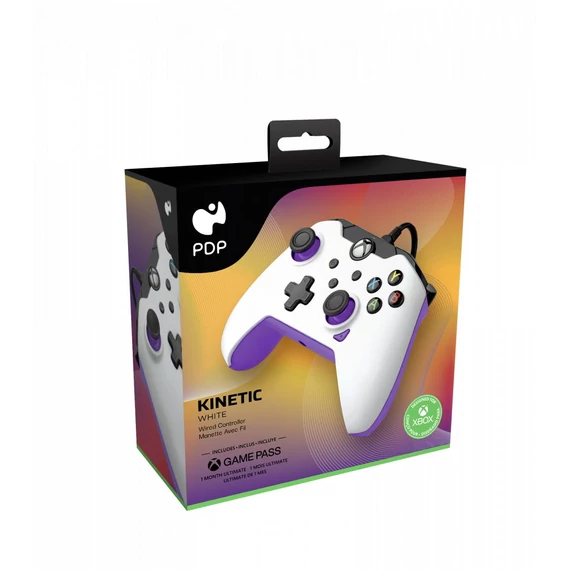 PDP Xbox Series X|S/Xbox One/PC 3,5 mm audio vezetékes kinetic fehér kontroller