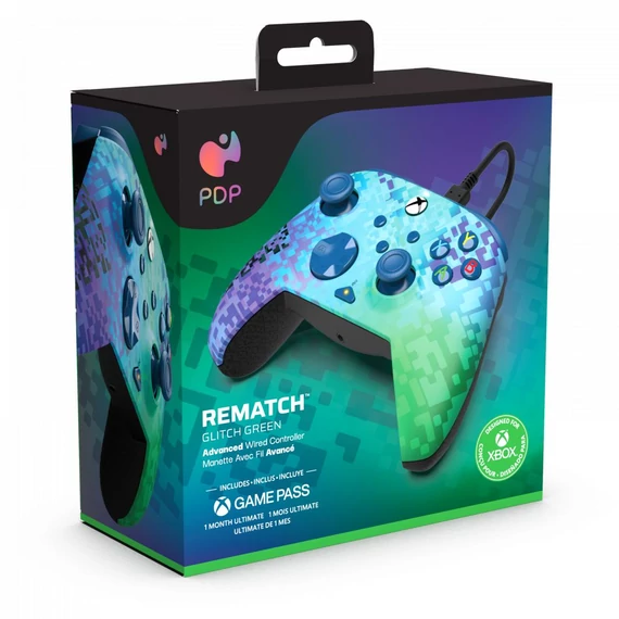 PDP Rematch Xbox Series X|S/Xbox One/PC 3,5 mm audio vezetékes zöld kontroller