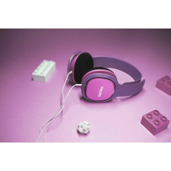 Philips SHK2000PK lila gyerek fejhallgató