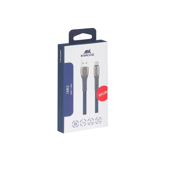 USB kábel, USB - USB-C, 1,2 m, RIVACASE 