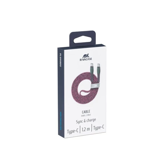 USB kábel, USB-C - USB-C, 1,2 m, RIVACASE 