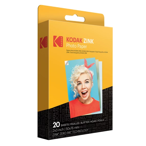 Kodak 2x3 hüvelykes Zink fotópapír 20 lap
